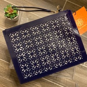 TORY BURCH Wristlet Clutch Cosmetic Bag Pouch NEW